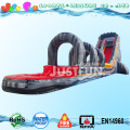 22H marble grey volcano inflatable water slide with slip slide for commercial uses